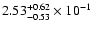 $\rm 2.53_{-0.53 }^{+0.62 } \times 10^{-1}$