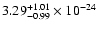$\rm 3.29_{-0.99 }^{+1.01 } \times 10^{-24}$
