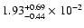 $\rm 1.93_{-0.44 }^{+0.69 } \times 10^{-2}$