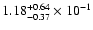 $\rm 1.18_{-0.37 }^{+0.64 } \times 10^{-1}$