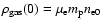 $\rho_{\rm gas}(0)=\mu_{\rm e} m_{\rm p} n_{\rm e0}$