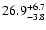 $\rm 26.9_{-3.8 }^{+6.7 }$