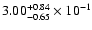 $\rm 3.00_{-0.65 }^{+0.84 } \times 10^{-1}$