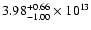 $\rm 3.98_{-1.00 }^{+0.66 } \times 10^{13}$