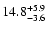 $\rm 14.8_{-3.6 }^{+5.9 }$