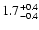 $\rm 1.7_{-0.4 }^{+0.4 }$