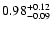 $\rm0.98_{-0.09 }^{+0.12 }$