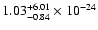 $\rm 1.03_{-0.84 }^{+6.01 } \times 10^{-24}$