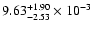 $\rm 9.63_{-2.53 }^{+1.90 } \times 10^{-3}$