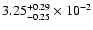 $\rm 3.25_{-0.25 }^{+0.29 } \times 10^{-2 }$