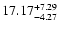 $\rm 17.17_{-4.27 }^{+7.29 }$