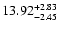 $\rm 13.92_{-2.45 }^{+2.83 }$