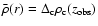 $\bar{\rho}(r) =
\Delta_{\rm c} \rho_{\rm c}(z_{\rm obs})$