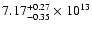 $\rm 7.17_{-0.35}^{+0.27} \times 10^{13}$