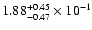 $\rm 1.88_{-0.47}^{+0.45} \times 10^{-1}$