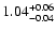 $\rm 1.04_{-0.04}^{+0.06}$