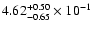 $\rm 4.62_{-0.65}^{+0.50} \times 10^{-1}$