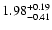 $\rm 1.98_{-0.41}^{+0.19}$