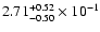 $\rm 2.71_{-0.50}^{+0.52} \times 10^{-1}$