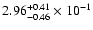 $\rm 2.96_{-0.46}^{+0.41} \times 10^{-1}$
