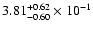 $\rm 3.81_{-0.60}^{+0.62} \times 10^{-1}$