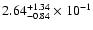 $\rm 2.64_{-0.84}^{+1.34} \times 10^{-1}$