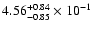 $\rm 4.56_{-0.85}^{+0.84} \times 10^{-1}$