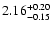 $\rm 2.16_{-0.15}^{+0.20}$
