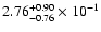 $\rm 2.76_{-0.76}^{+0.90} \times 10^{-1}$