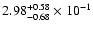 $\rm 2.98_{-0.68}^{+0.58} \times 10^{-1}$
