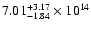 $\rm 7.01_{-1.84}^{+3.17} \times 10^{14}$