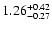 $\rm 1.26_{-0.27}^{+0.42}$