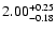$\rm 2.00_{-0.18}^{+0.25}$