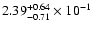 $\rm 2.39_{-0.71}^{+0.64} \times 10^{-1}$