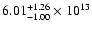 $\rm 6.01_{-1.00}^{+1.26} \times 10^{13}$