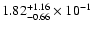 $\rm 1.82_{-0.66}^{+1.16} \times 10^{-1}$