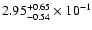 $\rm 2.95_{-0.54}^{+0.65} \times 10^{-1}$