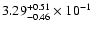 $\rm 3.29_{-0.46}^{+0.51} \times 10^{-1}$