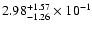 $\rm 2.98_{-1.26}^{+1.57} \times 10^{-1}$