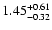 $\rm 1.45_{-0.32}^{+0.61}$