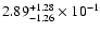 $\rm 2.89_{-1.26}^{+1.28} \times 10^{-1}$