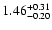 $\rm 1.46_{-0.20}^{+0.31}$