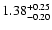 $\rm 1.38_{-0.20}^{+0.25}$