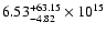 $\rm 6.53_{-4.82}^{+63.15} \times 10^{15}$