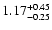 $\rm 1.17_{-0.25}^{+0.45}$