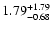 $\rm 1.79_{-0.68}^{+1.79}$