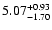 $\rm 5.07_{-1.70}^{+0.93}$