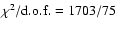 $\chi^2/{\rm d.o.f.}=1703/75$
