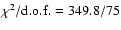$\chi^2/{\rm d.o.f.}=349.8/75$