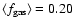 $\langle f_{\rm
gas}\rangle=0.20$